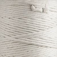 1 x Brand New Natural Cotton Cord - 1 PLY Strong Cotton Cord - Macrame Dream Catcher, Wall Hanging, Knitting, Crochet - Ivory White 200M, 5MM  - RRP €34.99