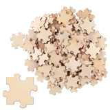 1 x RAW Customer Returns Belle Vous Rough Wooden Puzzles Set of 100 - 4.5 x 3.8 cm Coloring Puzzles - Wooden Puzzles for Children and Adults for DIY Crafts - Wooden Puzzles for Parties - RRP €14.16