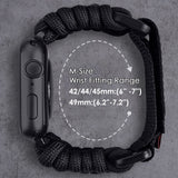 1 x RAW Customer Returns VISOOM Compatible with Apple Watch Strap 42mm 44mm 45mm 49mm, Sport Nylon Fabric Loop Braided Sport Bracelet Apple Watch Band for iWatch Ultra Bracelet Series 8 7 6 SE 5 4 3 2 1 Men, XL-Black - RRP €18.13