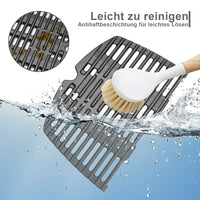 1 x RAW Customer Returns Vnierxful 7646 Grill Grate and 6506 Grill Plate Replacement Parts Accessories for Weber Q300 Q320 Q3000 Q3100 Q3200 Series Gas Grill, Cast Iron Grill Pan Accessories for Weber 7584 6560, 2Pack - RRP €84.29