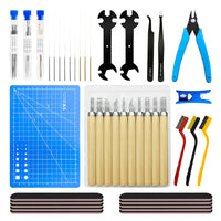 1 x RAW Customer Returns TIOPY 61Pcs 3D Printer Tool Kit 3D Printing Accessories Nozzle Cleaner 3D Printing Tools Model Cleaning Kit, with Needles Pliers Key Brush, for bamboo lab - RRP €22.49