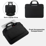 1 x RAW Customer Returns DOMISO Laptop Bag 15-15.6 inch Waterproof Shoulder Bag Shockproof Compatible with Lenovo Ideapad 330 MacBook Pro HP Latitude 3580 Acer Chromebook ASUS, Black - RRP €60.0