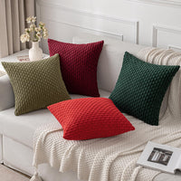 2 x Brand New MIULEE Corduroy Cushion Cover Pillowcases Decorative Cushion Cover Modern Sofa Cushions Throw Pillows Couch Cushions Decorative Pillows Soft for Sofa Living Room Bedroom Set of 2 50 x 50 cm Olive Green - RRP €38.48