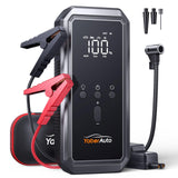 1 x RAW Customer Returns YaberCar Jump Starter Power Bank with 150PSI Compressor, 4-in-1 Power Bank as Car Jump Starter with LCD Screen, 3000A Peak Power, 21800mAh Portable Starter Power Bank with LED Flashlight, YA70 - RRP €80.66