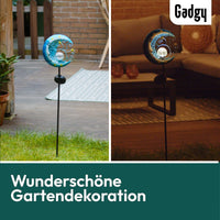 4 x Brand New Gadgy solar garden plug garden decoration outside - solar plug for outside garden as garden light - solar lamp moon - solar garden light - solar lamps for outside decoration waterproof - RRP €81.28