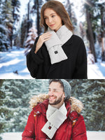 1 x RAW Customer Returns vapesoon Warm winter scarf with 3 heating levels and power bank - unisex heating scarf for camping, hiking, skiing, Christmas and Valentine s Day - RRP €34.4