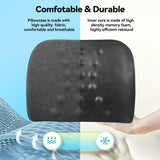 2 x RAW Customer Returns Lumbar Support Pillow for Office Chair and Car Seat, Memory Foam Back Cushion with Adjustable Strap, Multi-Use Lower Back Cushion, Ergonomic Orthopedic Lumbar Support Pillow - RRP €46.36