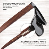 1 x RAW Customer Returns GQUEEN Sunglasses Wood Men Women Polarized Retro UV400 - RRP €25.98