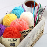 1 x RAW Customer Returns LIHAO 12x15g Knitting Wool Hand Knitting Yarn Crochet Yarn Acrylic for Double Knitting Crochet and Crafts - 12 Colors - RRP €12.1