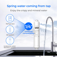 1 x RAW Customer Returns Waterdrop Remineralisation Inline Water Filter, 1 4 Quick Connect Post Filter for Reverse Osmosis Filtration System, Restore Essential Minerals 1  - RRP €32.82