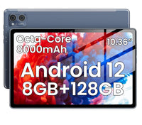 1 x RAW Customer Returns 2024 Android 12 Tablet Newest 10.36 inch Tablets Computer 8GB 128GB 1TB Expansion, 8000mAh Battery, 2.4G 5G Wi-Fi 6, 5MP 13MP Dual Camera, Bluetooth, 1280 x 800 FHD IPS Tablet - RRP €77.64