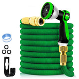 1 x RAW Customer Returns Yofidra Flexible Garden Hose 30m, Expandable Water Hose 3 4 inch 1 2 inch with 10 Spray Patterns, Aluminum Copper Plated, Fabric 3450D, Garden Hose for Gardening, Cleaning, Car Washing - RRP €39.34