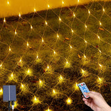 1 x RAW Customer Returns Remote control fairy lights, 2M 3M 198LEDs light net, outdoor tree fairy lights, waterproof fairy lights net solar with 8 lighting modes, solar light net for Christmas wedding window bushes - RRP €23.99