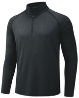 1 x RAW Customer Returns TACVASEN Men s 1 4 Zip Running Shirts Water Breathable Quick-Drying Training Shirts XXL, Black  - RRP €28.21