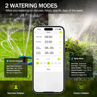 1 x RAW Customer Returns Kazeila Irrigation Computer WLAN Water Timer 2 Outputs, Irrigation Timer with App Voice Control, Waterproof Automatic Garden Irrigation for Garden Greenhouse Agriculture - RRP €58.39