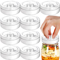 1 x RAW Customer Returns Yesland 9 Pack 6.9 x 6.9 x 2.5 cm Wide Mouth Fermentation Weights with Easy Grip, Ideal for Fermenting Sauerkraut, Pickles, Kimchi, Cucumbers and Other Fermented Foods - RRP €23.18