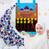 1 x Brand New Ramazan Calendar Children, Ramadan Calendar, Ramadan Calendar 2024, 30 Day Eid Mubarak Countdown Calendar Felt, Ramazan Calendar for Ramadan Decoration Purple A  - RRP €16.8