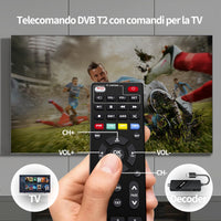 1 x RAW Customer Returns Digital Terrestrial Decoder 2024 - OWERSLYN DVB-T2 Decoder, HD 1080P H265 HEVC Main 10 Bit, HDMI CEC TV Stick Support HDMI AV and USB Multimedia Output, PVR Function, 2in1 Infrared Remote Control - RRP €35.84