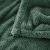 1 x RAW Customer Returns Yebeda Flannel Blanket 220 x 240 cm Gray and Green Warm Fleece Blanket Sofa Blanket - Super Soft, Soft and Comfortable - RRP €26.99