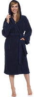 1 x RAW Customer Returns Ladeheid women s terry cloth bathrobe made of 100 cotton LA40-102 dark blue D12 weight 450 , XL  - RRP €39.99