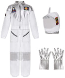 1 x RAW Customer Returns Astronaut Costume Children s Space Costume Spaceman Spaceman Space Suit Spaceman Overall Outfit with Astronaut Helmet Astronaut Gloves for Boys Girls Carnival Theme Party Jumpsuit 031-120 - RRP €30.24