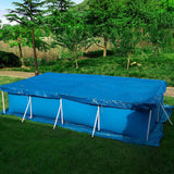 1 x RAW Customer Returns 221x150cm Swimming Pool Cover Rectangular -Rectangular Pool Cover - Thicker and Durable, Tarpaulin Windproof Rainproof Dustproof for Rectangular Frame Pool - RRP €16.13