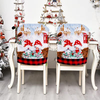 3 x Brand New Youery 4PCS Christmas Chair Cover, Christmas Decoration, Washable Christmas Chair Back, Universal Chair Protector with Santa Claus Pattern for Dining Room, Kitchen, Hotel, Party - RRP €57.6