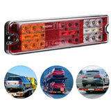 1 x RAW Customer Returns AOHEWEI 2pcs Trailer Tail Lights 12V 24V 27 LEDs Super Bright Waterproof Indicator Brake Tail Reverse Reflector Lamp for Trailer Truck Caravan Van Tractor - RRP €69.99