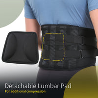 1 x RAW Customer Returns BraceUP Back Support with Lumbar Cushion - Back Support, Back Support Belt, Lumbar Support for Men and Women XXL  - RRP €30.18