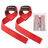 9 x Brand New NYLM lifting aids strength training - padded lifting straps for fitness and professional bodybuilding - more grip strength without annoying cutting, red - RRP €324.0