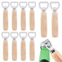 1 x RAW Customer Returns 10 Pack Bottle Opener, Bottle Opener Wooden Handle Beer Wood Beer Opener Wooden Handle Portable Durable Natural Wood Bottle Opener for Home, Pub, Outdoor, Gift for Men - RRP €22.3