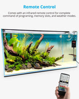 1 x RAW Customer Returns NICREW RGB W 24 7 Aquarium Light with Remote Control and Timer Function, LED Aquarium with Full Spectrum, Waterproof Aquarium LED Display for Plants, 30-42 cm, 12 W, 600 LM - RRP €39.99