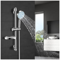 1 x RAW Customer Returns Shower set shower rail - shower fitting shower rail - PGFUNNY 5 jet types rain shower shower system, hand shower shower column shower head with hose for indoor and outdoor bathroom shower - RRP €34.45