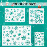 2 x RAW Customer Returns Zayvor 7 Christmas Snowflake Stencil Template Stencils for Painting on Wood Reusable for Window Glass Wall Door Plastic Templates Scrapbooking Reusable Christmas Template Sets - RRP €25.76