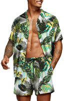 1 x RAW Customer Returns COOFANDY Men s Funky Flower Hawaiian Shirt Beach Holiday Floral Pattern Outfit, White, S - RRP €40.33