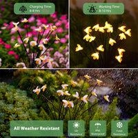 1 x RAW Customer Returns Yeomoo Bee String Lights Garden Decoration Solar Lamp Outdoor Waterproof LED Decoration Outdoor Gift for Women Men Mother Mother Garden Patio 2pcs - RRP €24.99