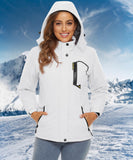 1 x RAW Customer Returns TACVASEN Women s Windproof Rengen Jacket Breathable Fleece Winter Hiking Jacket Function Leisure Jacket Camping White Women Jacket, White, XL - RRP €76.98