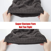 1 x RAW Customer Returns YSense 2-pack winter hats for women, knitted hats, warm slouch beanie with fleece lining, reusable - RRP €11.09