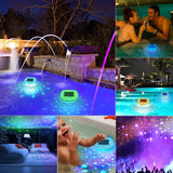 1 x RAW Customer Returns Esoes Floating Pool Lights Solar Powered Multicolor Color Changing LED Lights Waterproof Hot Tub Lights for Bathtub Ponds Swimming Pool Party Decoration - RRP €26.4