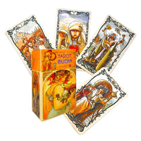 8 x Brand New 78 Mucha Tarot Cards for Beginners - Portable Tarot Decks with Instructions, Mucha English Tarot Cards for Party Games Card Games, Mysterious Gift for Friend - RRP €153.6