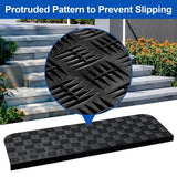 1 x RAW Customer Returns Spurtar set of 5 rubber mats, stair tread mats, anti-slip mat, stair carpet, anti-slip step mat, stair carpet for indoor and outdoor carpet, rubber mats - RRP €38.3