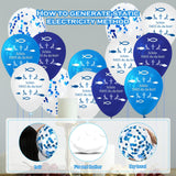 10 x Brand New SPERMUOY communion balloons, 60 pieces communion decoration boy, balloons communion fish, balloons communion blue for birthday christening decoration boys, confirmation decoration or other festive occasions - RRP €192.0