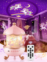 1 x RAW Customer Returns Starry sky projector children, music box baby girls, night light children s night light baby, bedside lamp children, LED starry sky projector baby, unicorn gifts for girls, baby gift girls - RRP €29.99