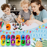 12 x Brand New 12 Pieces Easter Eggs 2024 for Children Easter Egg with Building Blocks for Appliances Fillable Easter Egg Toy for Easter Decorations Personalized Easter Egg - RRP €143.88