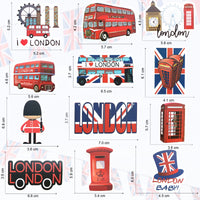 1 x Brand New London bus stickers red London stickers Travel sticker vsco for suitcases notebooks mac laptop stickers flags UK England England bus network - RRP €7.63