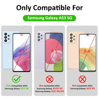 2 x Brand New USLAI for Samsung Galaxy A53 5G Crystal Clear Case, Never Yellowing - Transparent - RRP €19.78