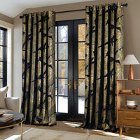 1 x RAW Customer Returns MIULEE Velvet Curtains with Gold Foil Leaves Pattern, 2 Pieces Black Velvet Curtains with Eyelets, Each 175 cm High, Super Soft Velvet Curtain Opaque for Decoration Living Room Bedroom, Beautiful Velvet Curtain - RRP €34.58