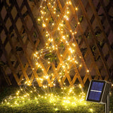 1 x RAW Customer Returns yowin Solar Fairy Lights Outdoor 1M 100 LED String Lights, Waterfall Fairy Lights 8 Modes Solar Light Bundle, Waterproof String of Lights for Watering Can Plants Patio Balcony Garden Decoration - RRP €14.75