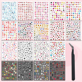 1 x RAW Customer Returns ATYDKUG 18 Sheets Halloween Self-Adhesive Nail Stickers Autumn, Nail Stickers Nail Art for Women Girls Children Decoration, Nail Design Nail Tattoos 1000 Pieces - RRP €8.98