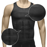 1 x RAW Customer Returns Odoland Undershirt Men s Shapewear Pack of 3 Compression Shirt Tummy Control Shirt Men s Body Shaper Tank Tops - Grey Black White Extra Size - RRP €38.99